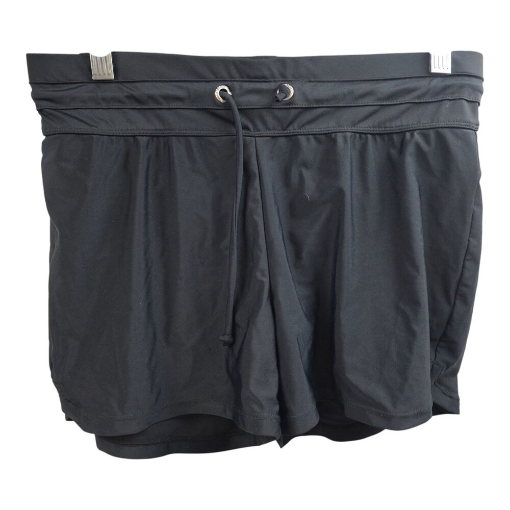 Free Country Black Swim Shorts Drawstring Waist Womens Size M (8/10) - Picture 10 of 10